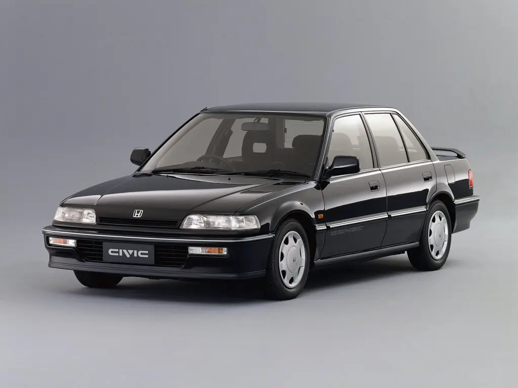 Honda Civic (EF1, EF2, EF3, EF5) 4 поколение, рестайлинг, седан (09.1989 - 08.1991)